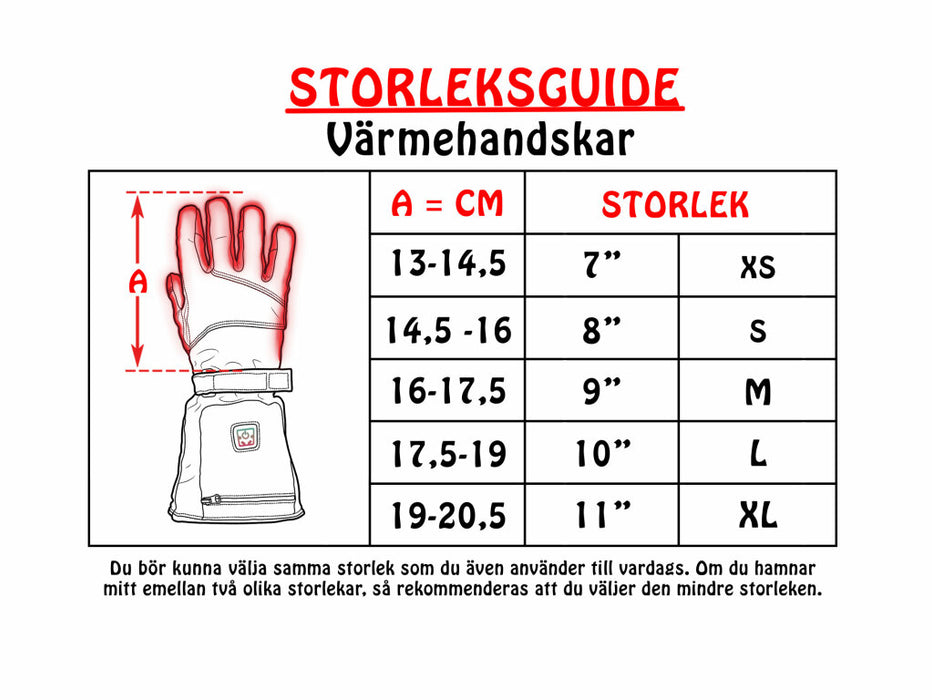 <tc>Bucken</tc> - Nahkaiset lämpöhanskat, paristoilla & laturilla