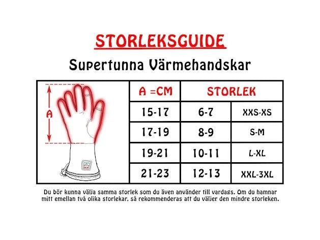 Supertunna värmehandskar - BeWarm